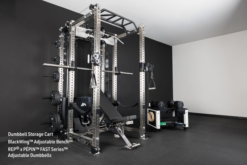 The Ultimate Ares 2.0 Home Gym Package with the BlackWing adjustable bench