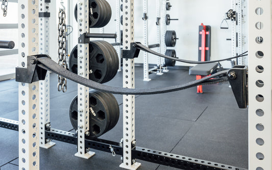 Strap Safeties on a power rack