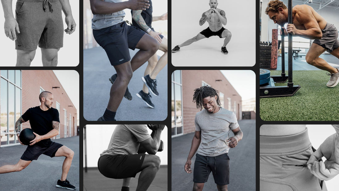 People exercising in shorts