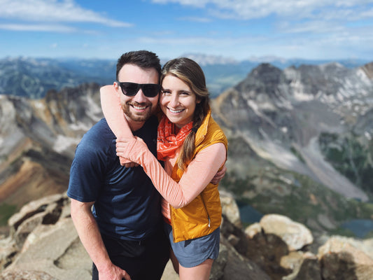 Aaron and Maritsa hiking