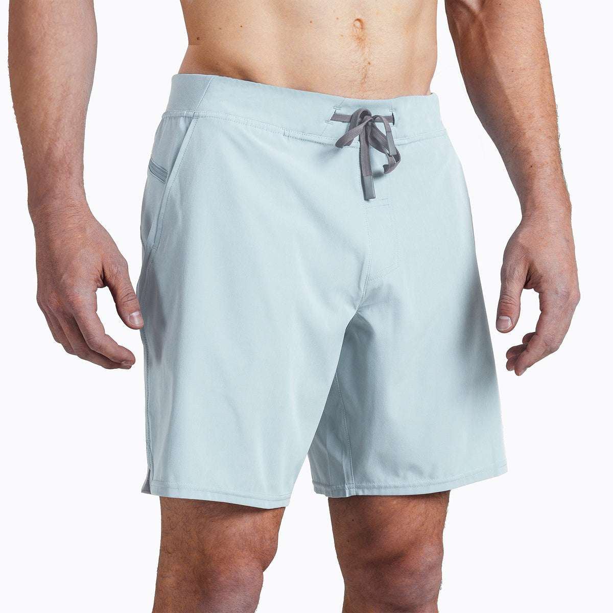 The REP Fitness Men's Pinnacle Shorts in Dusty Blue front