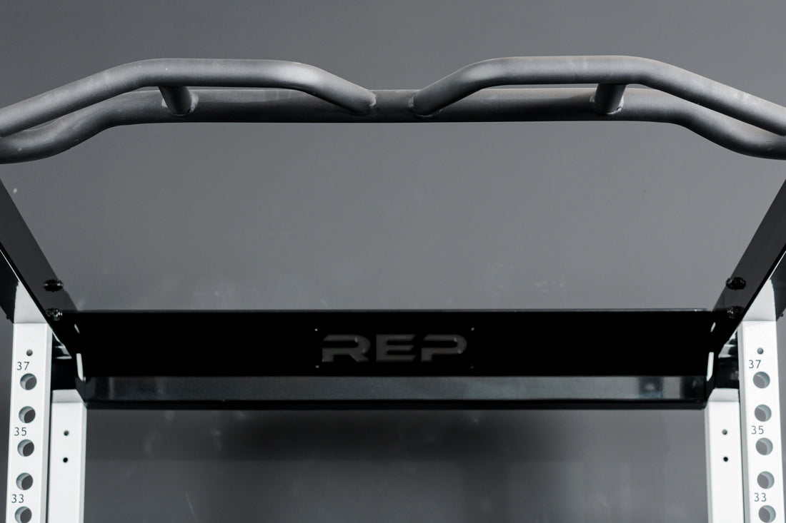 The Multi-Grip Pull-Up Bar on the REP Fitness Altitude™ Power Rack