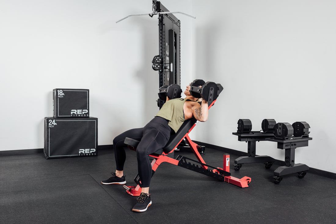 Incline bench press on Nighthawk Bench