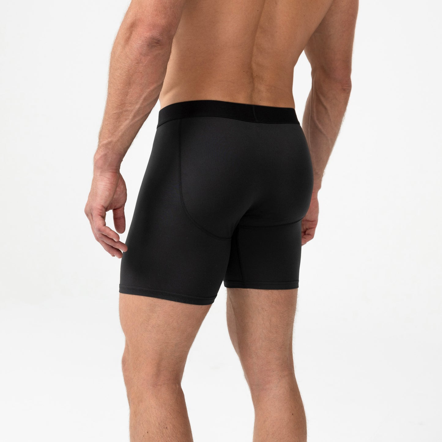 Close-up shot of the back of REP Fitness Men's Foris Boxer Brief in Black