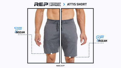 Attis Shorts length comparison.