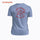 heather blue/red
