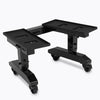 Metallic black REP® Adjustable Dumbbell Stand for QuickDraw™ adjustable dumbbells