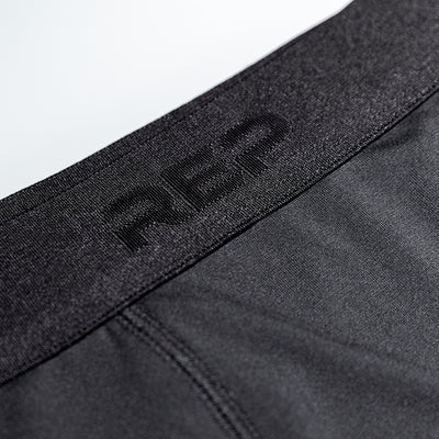 Close up waistband of Black Foris Boxer Brief