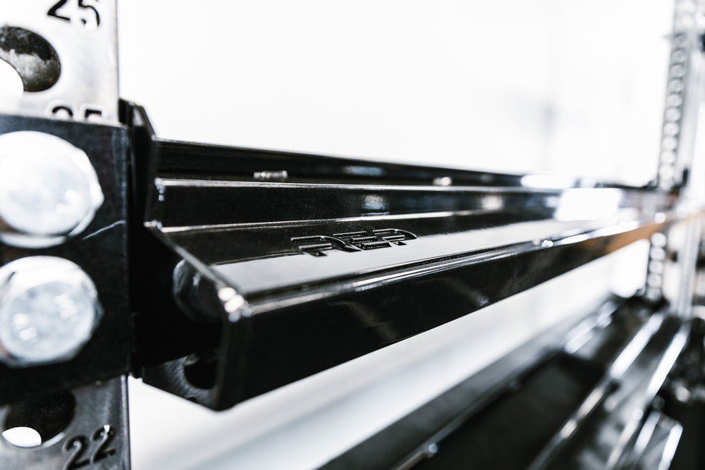 Dumbbell & Kettlebell Storage Shelf - Aesthetic REP laser-cut logo