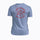 heather blue/red
