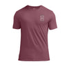 Heather Maroon/White