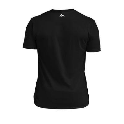 REP fitness blueprint Tri-Blend Crew t-shirt in Heather Black/White on the back