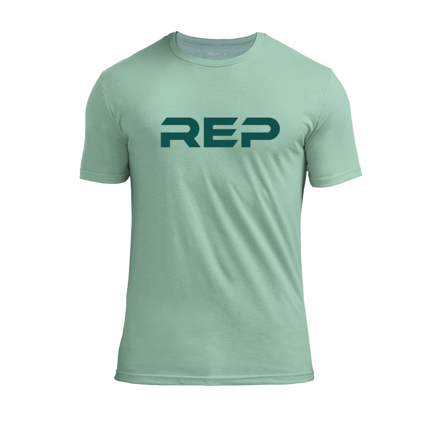 The REP Fitness Men's Daily Driver 2.0 Tri-Blend Crew T-Shirt in Heather Sage/Green