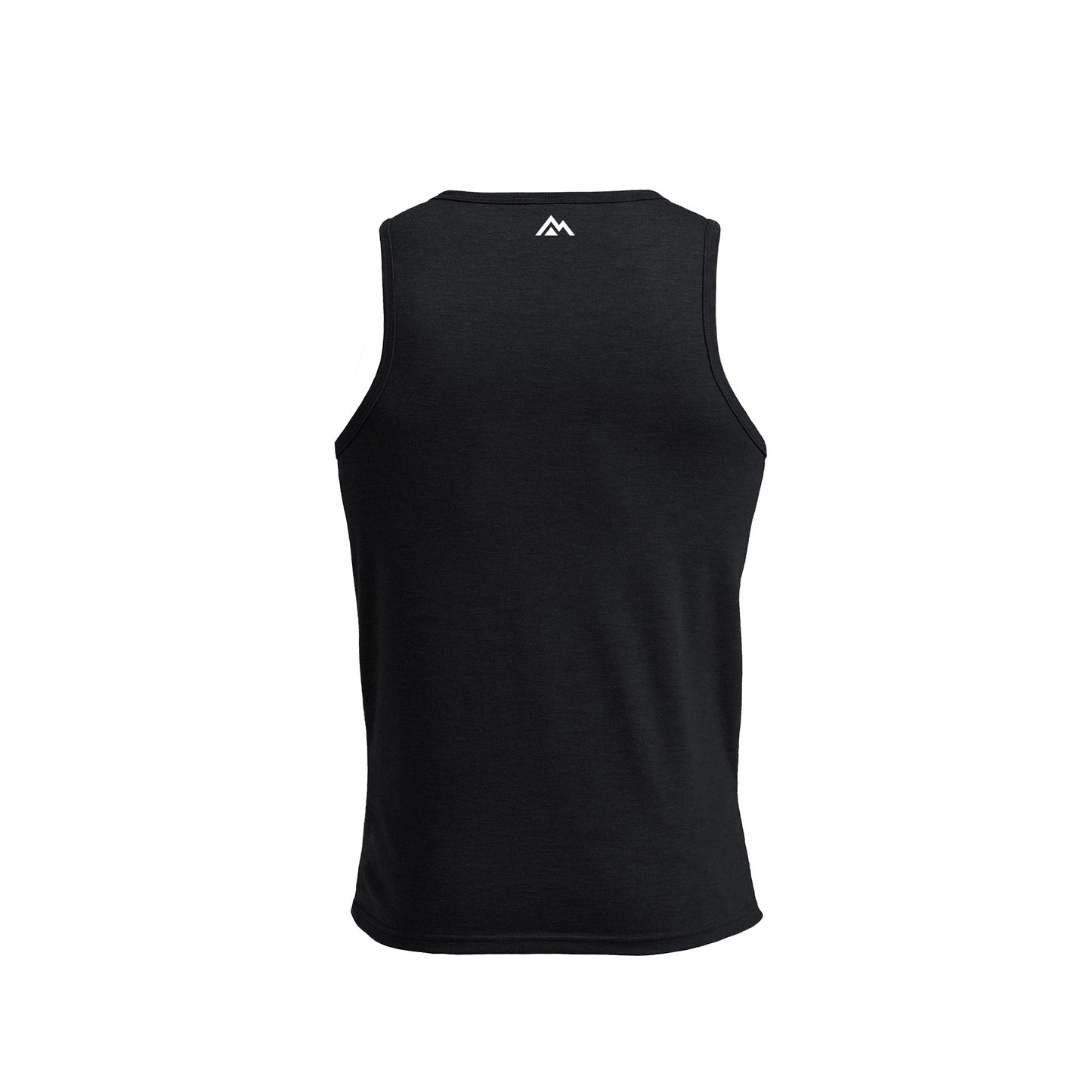 Men's Daily Driver Tri-Blend Tank in Heather Black - Back