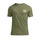 heather olive/red