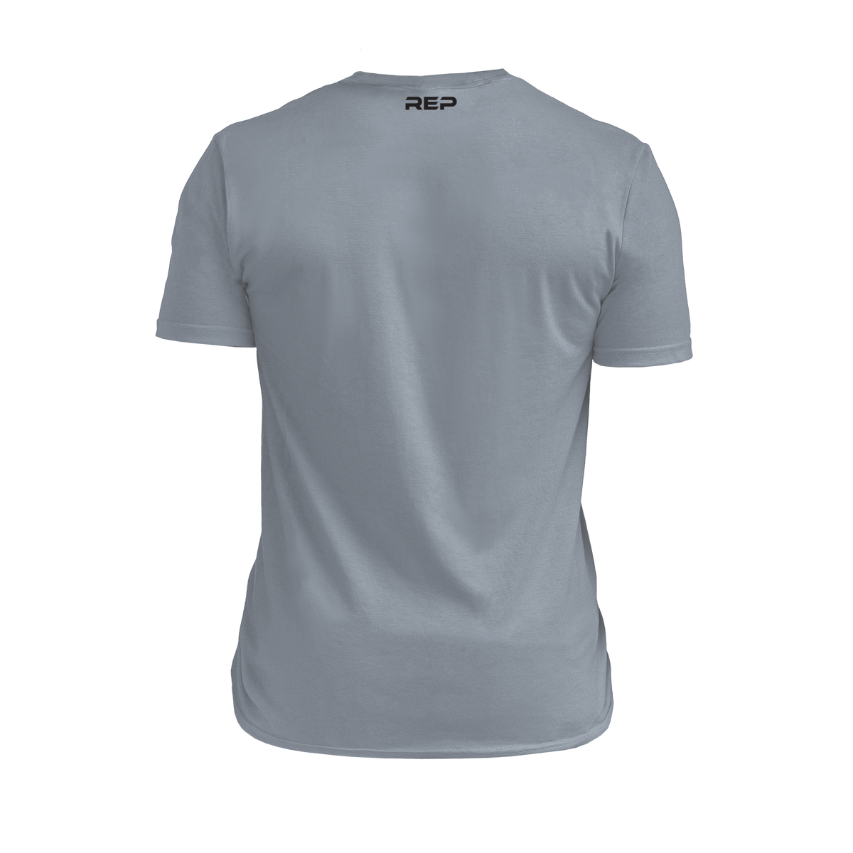 The REP Fitness Summit Tri-Blend Crew T-Shirt in Heather Flint/Black back