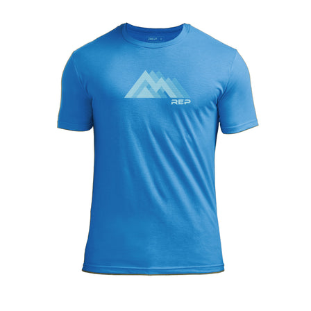 The REP Fitness Summit Tri-Blend Crew T-Shirt in Heather Royal Blue