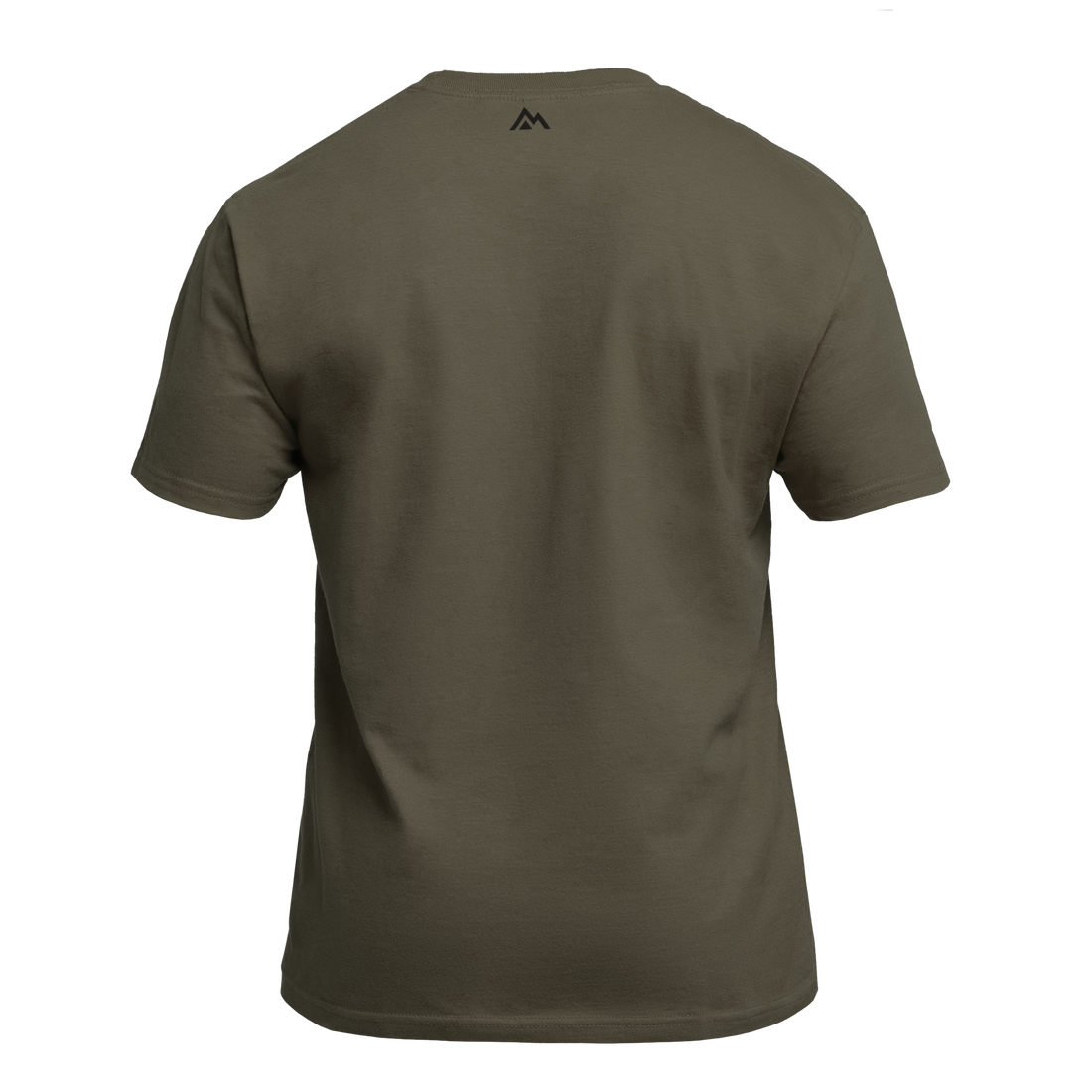 The REP Fitness Men's Bulk Up Heavyweight Crew T-Shirt in Olive/Black back