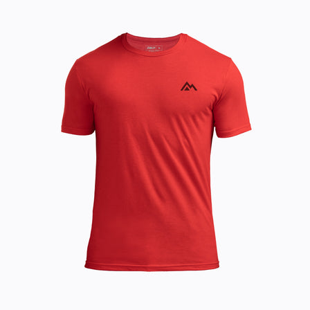 Heather Red/Black Peak Tri-Blend Crew