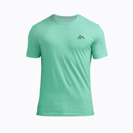 Heather Sage/Green Peak Tri-Blend Crew