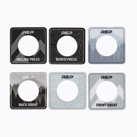 The REP Fitness Power Rack Magnetic Position Markers for 4000 Series racks