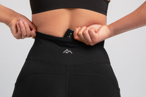 Athlete wearing the black REP Women’s Forma Shorts.