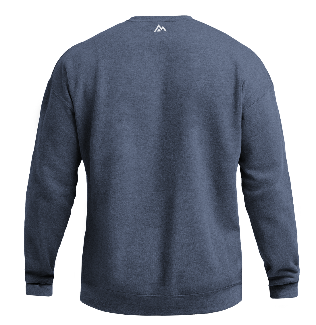 The REP Fitness Unisex Daily Driver Crewneck Sweatshirt in Heather Navy/White back