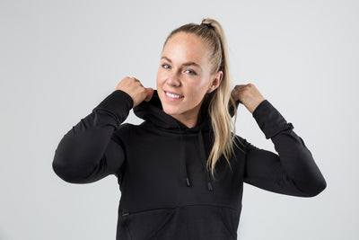 Women's Vellus Hoodie in Heather Black