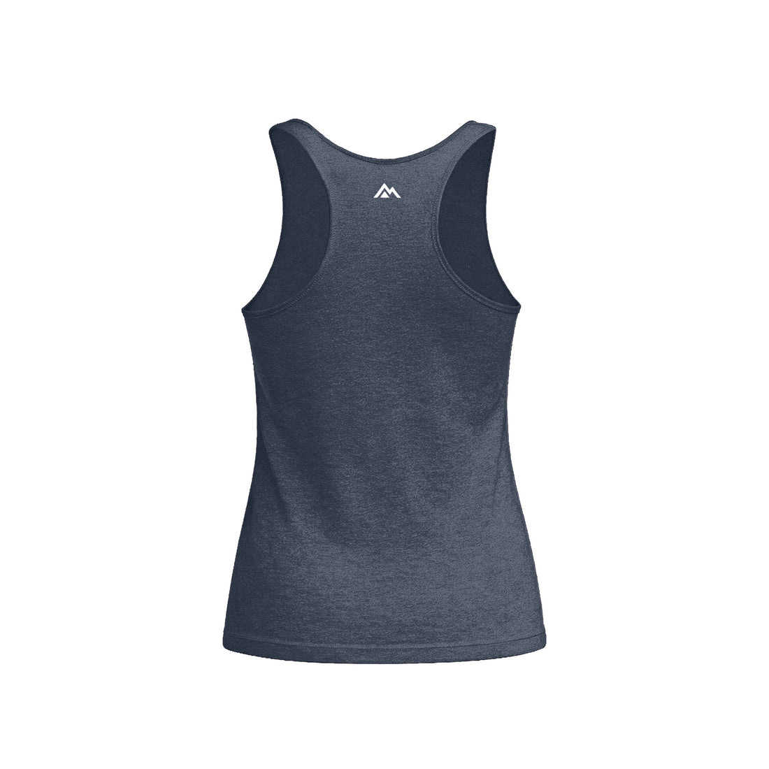 The REP Fitness Women's Rise Tri-Blend Tank in Heather Indigo/Purple back