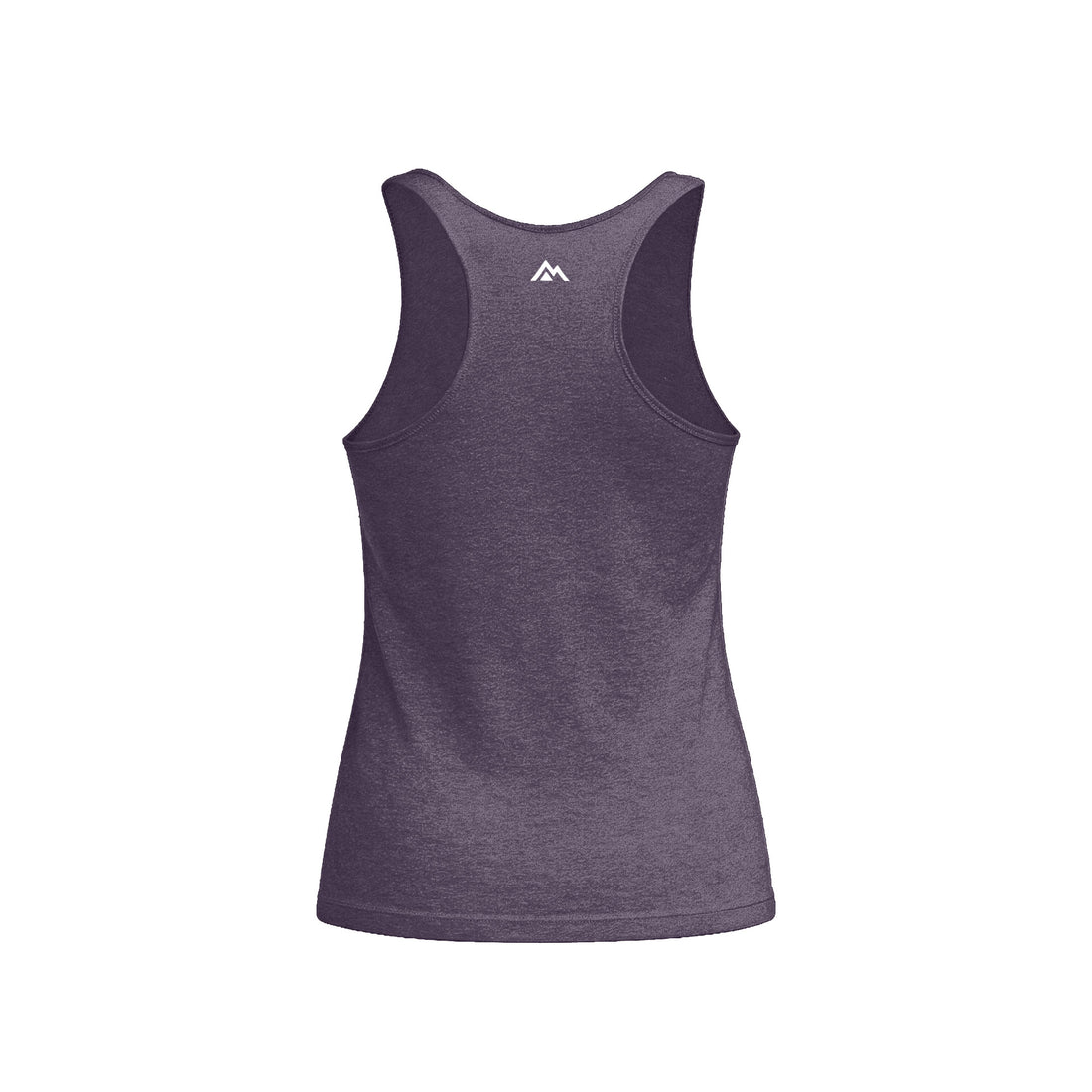 The REP Fitness Women's Rise Tri-Blend Tank in Heather Purple/Blue back