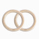 Studio-shot of the 1.25inch REP Competition Gymnastic Wood Rings