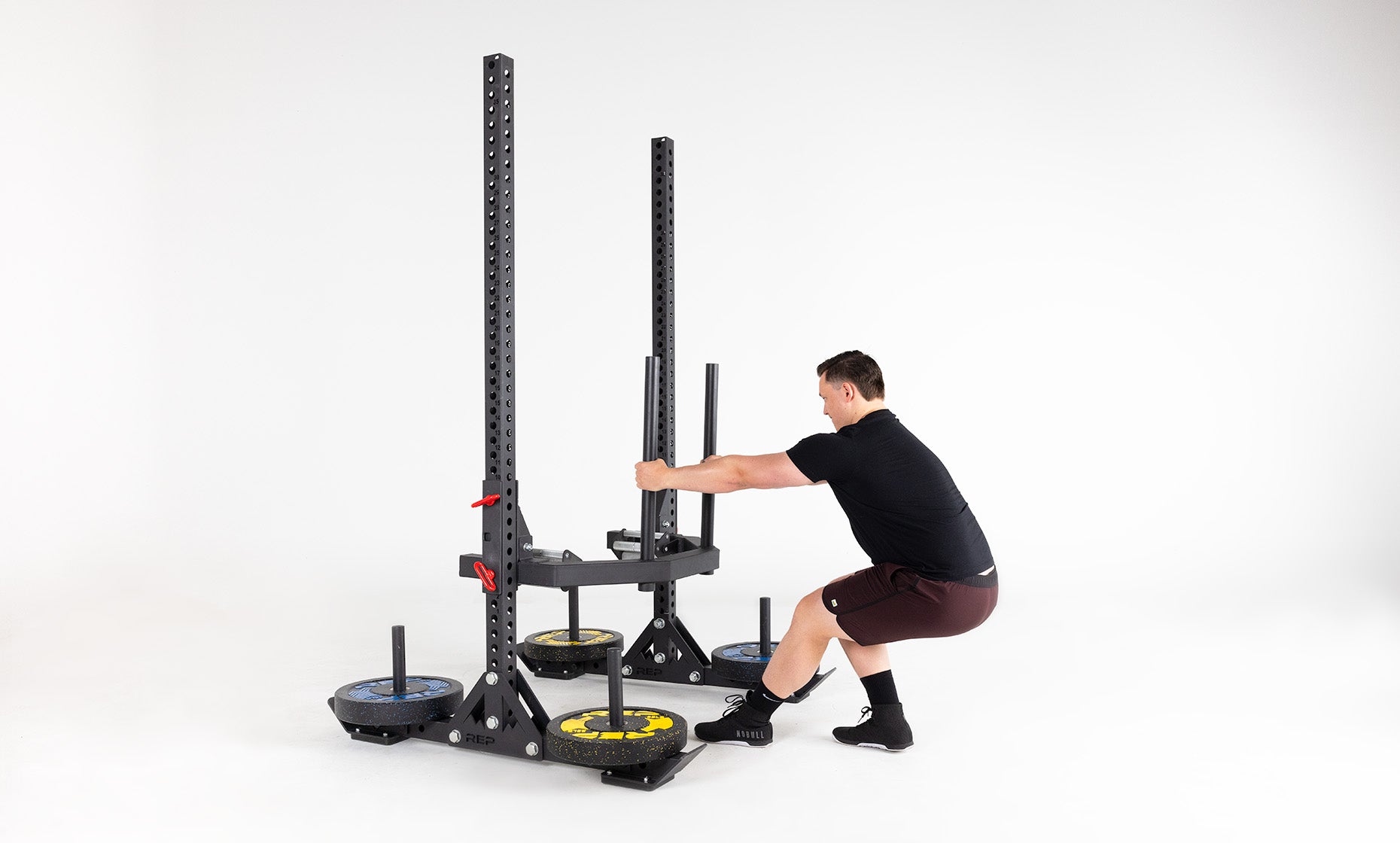 Oxylus Yoke With Carry Attachment Being Used for Sled Pulls