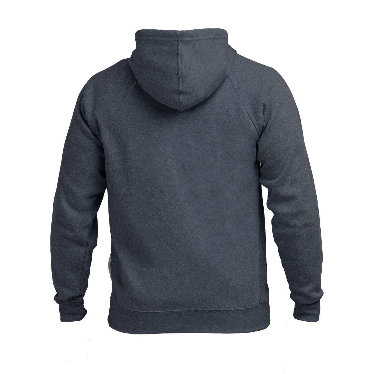 The REP Fitness Unisex Zip Hoodie in Heather Navy/Silver back