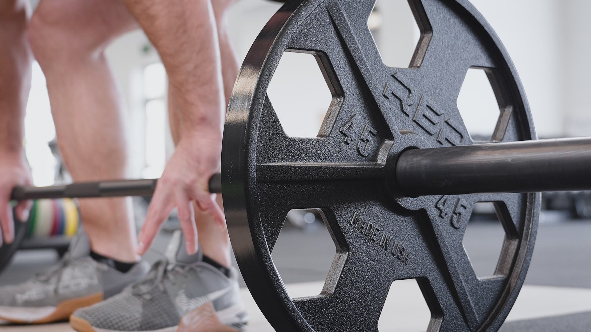 Short video of REP USA-Made Equalizer Iron Plates being used for deadlifting.