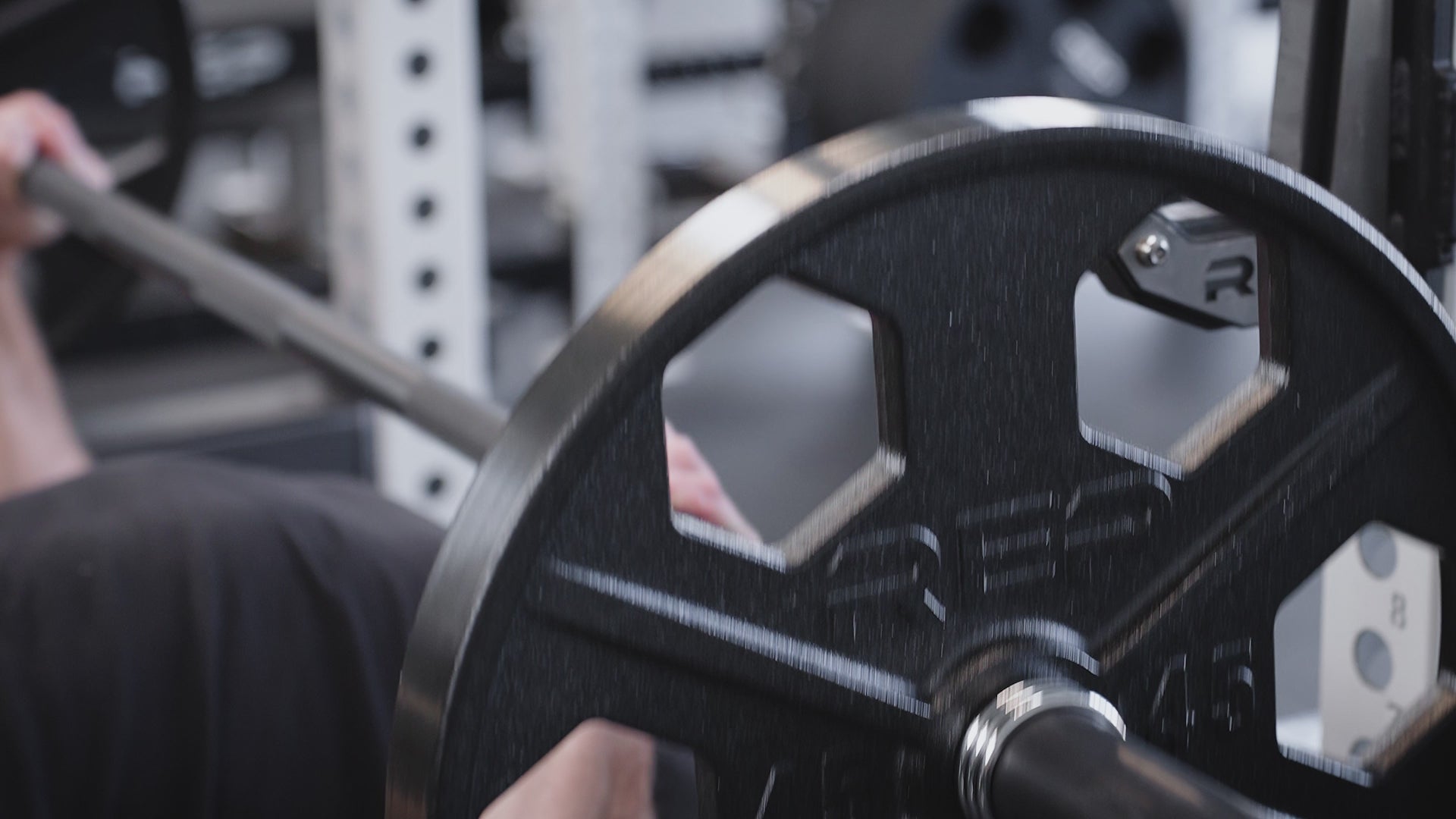 Short video of REP USA-Made Equalizer Iron Plates being used for bench pressing.