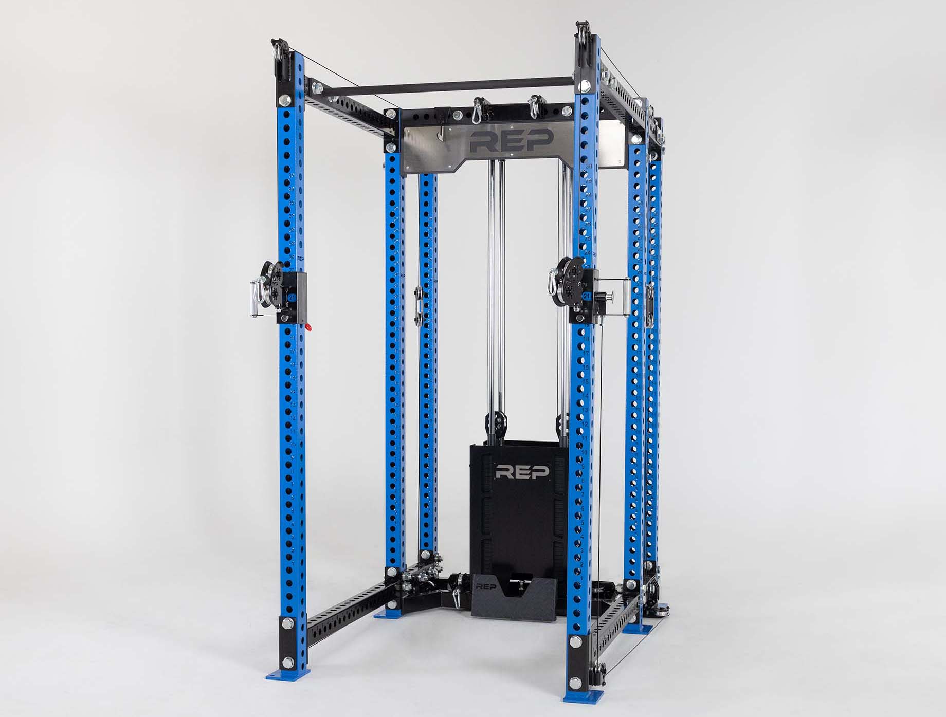 PR-5000 Power Rack with Ares Attachment with PR-5000 Crossmembers