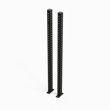 Omni Dual-Sided Rack Uprights 80" Matte Black Pair