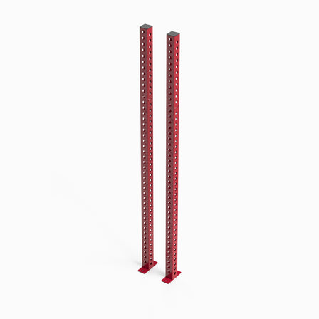 Omni Dual-Sided Rack Uprights 93" Red Pair