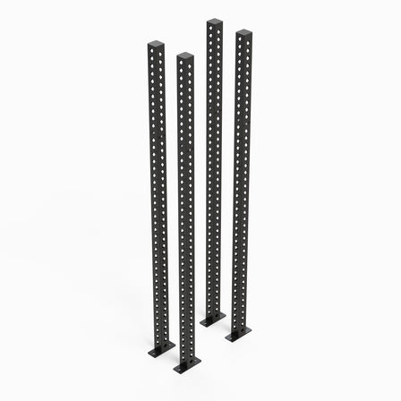 Apollo Rack Uprights 93" Metallic Black Set of Four