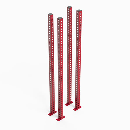 Apollo Rack Uprights 93" Red Set of Four