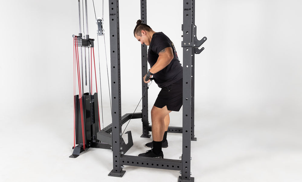 Selectorized Lat Pulldown & Low Row Being Used For a Row