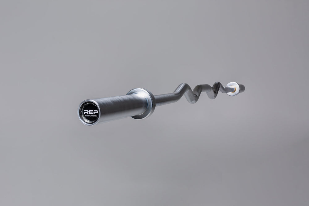 Hard Chrome Rackable Curl Bar