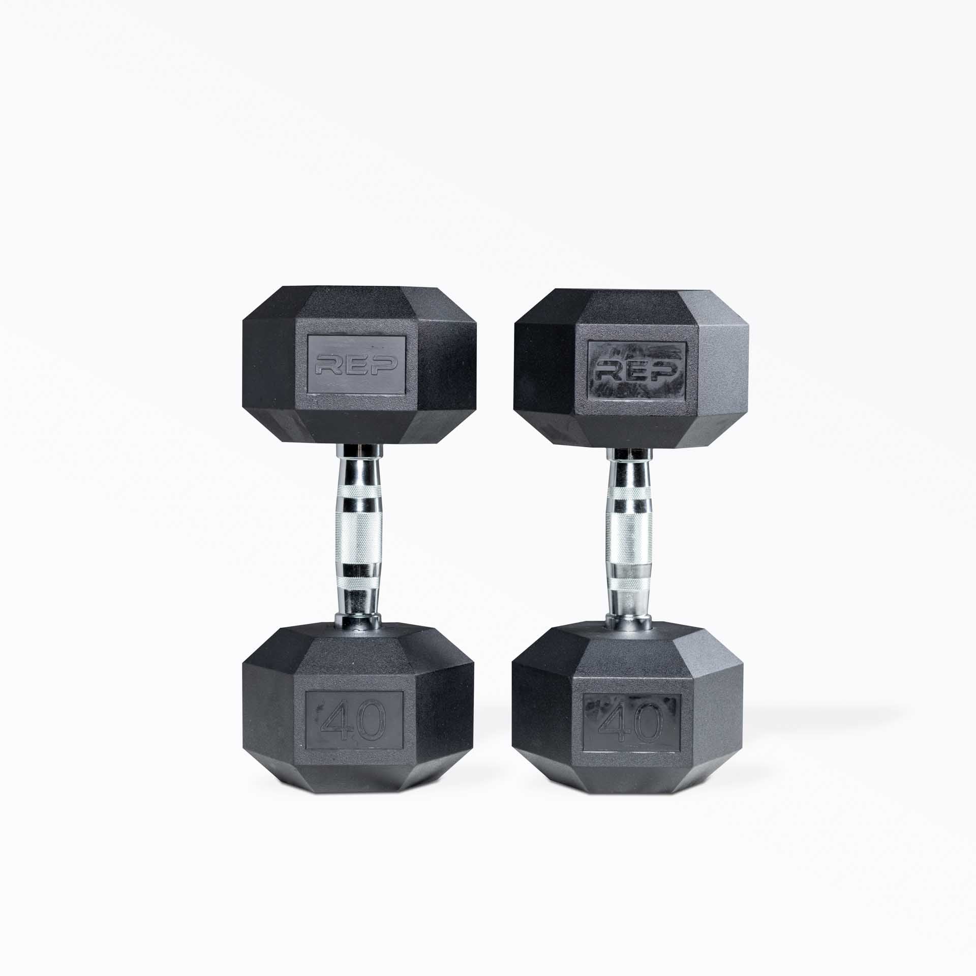 40lb Ergo Hex Dumbbell Pair