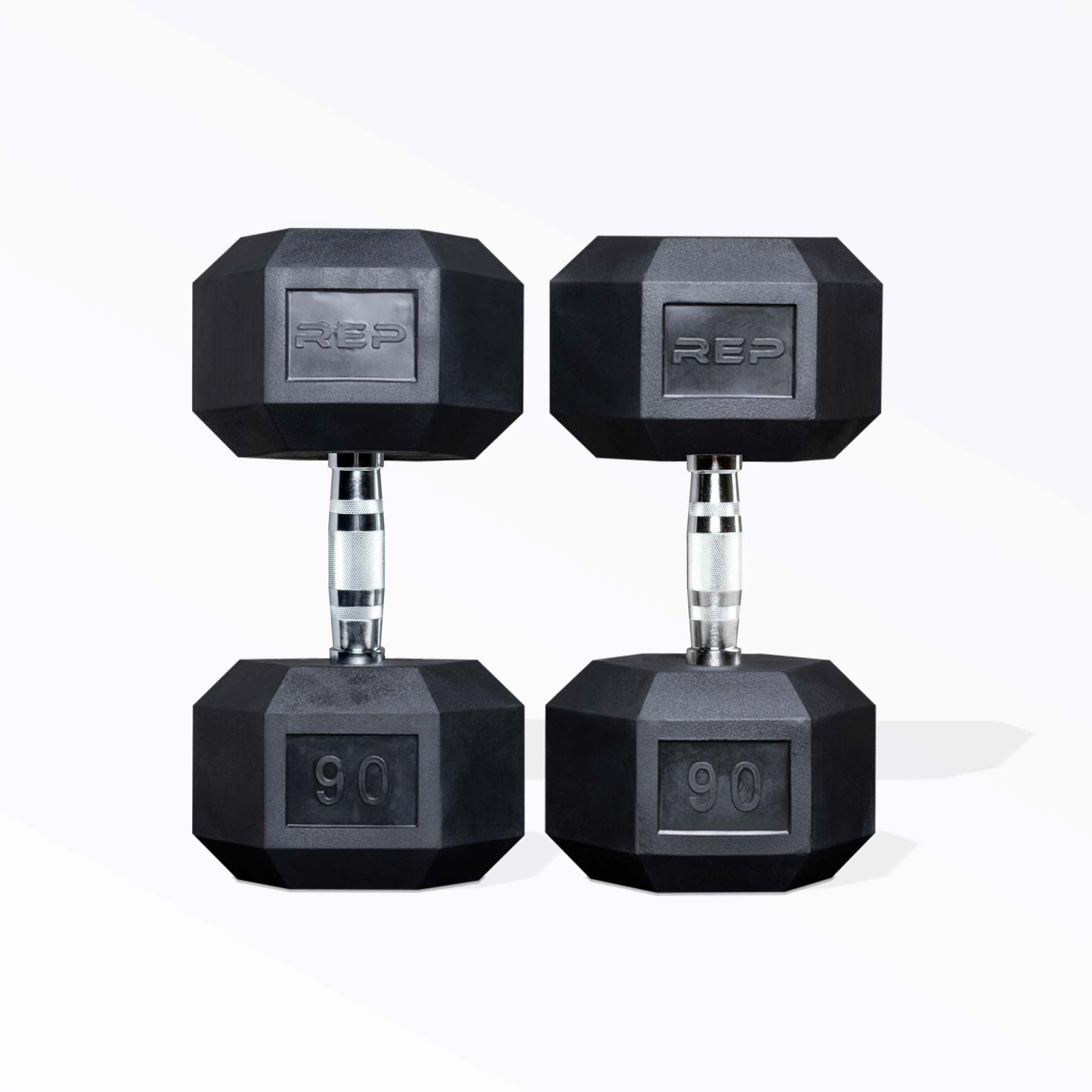 90lb Ergo Hex Dumbbell Pair