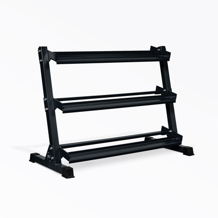 3-tiered metallic black REP Dumbbell Rack