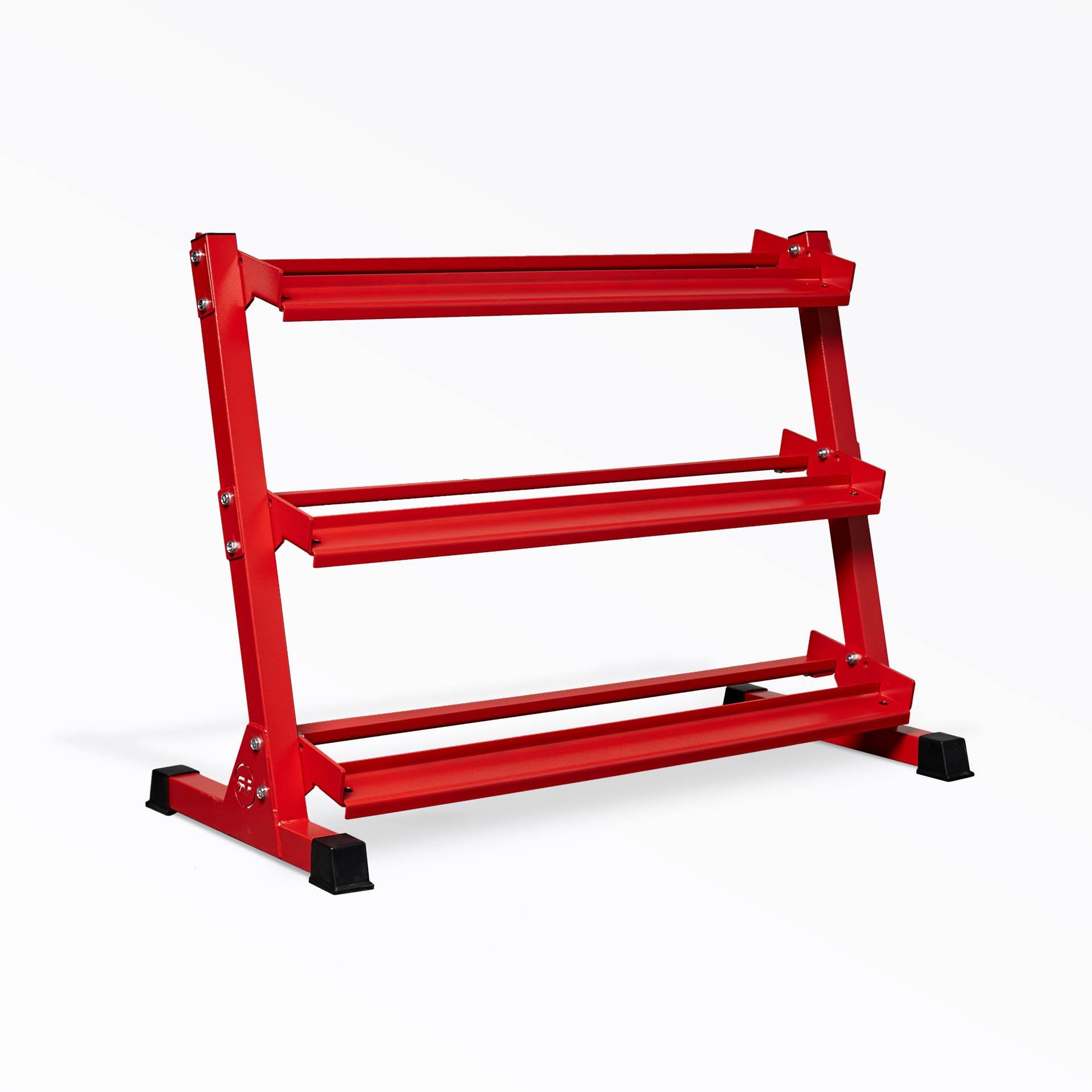 3-tiered red REP Dumbbell Rack