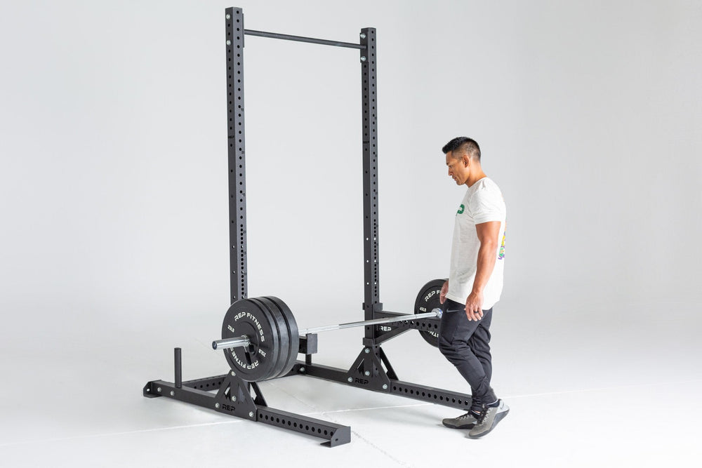 SR-4000 Squat Rack Shown With Spotter Arms 