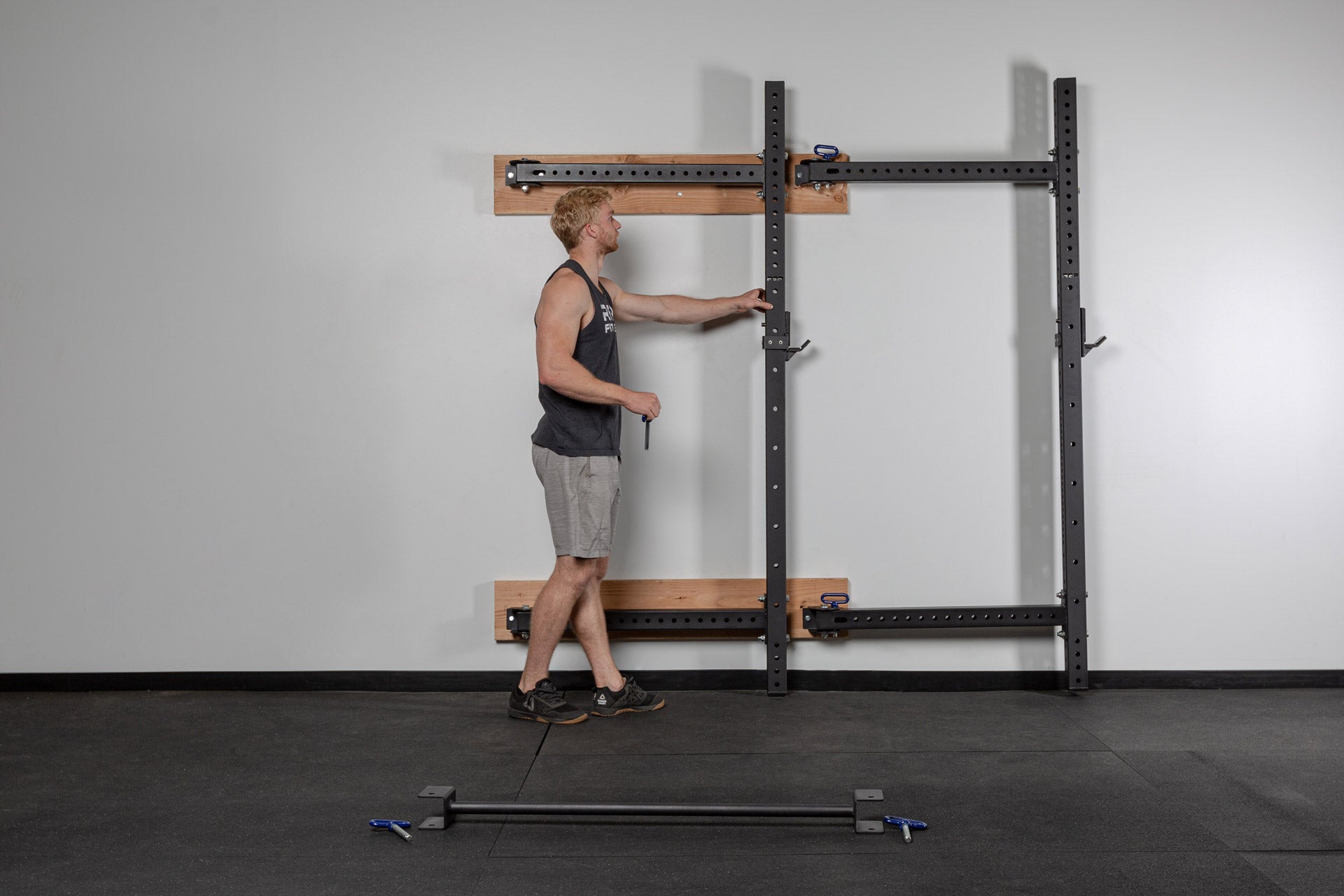 Stow Rack Rep PR-4100 Folding Squat Rack | REP Fitness | Home Gym Equipment