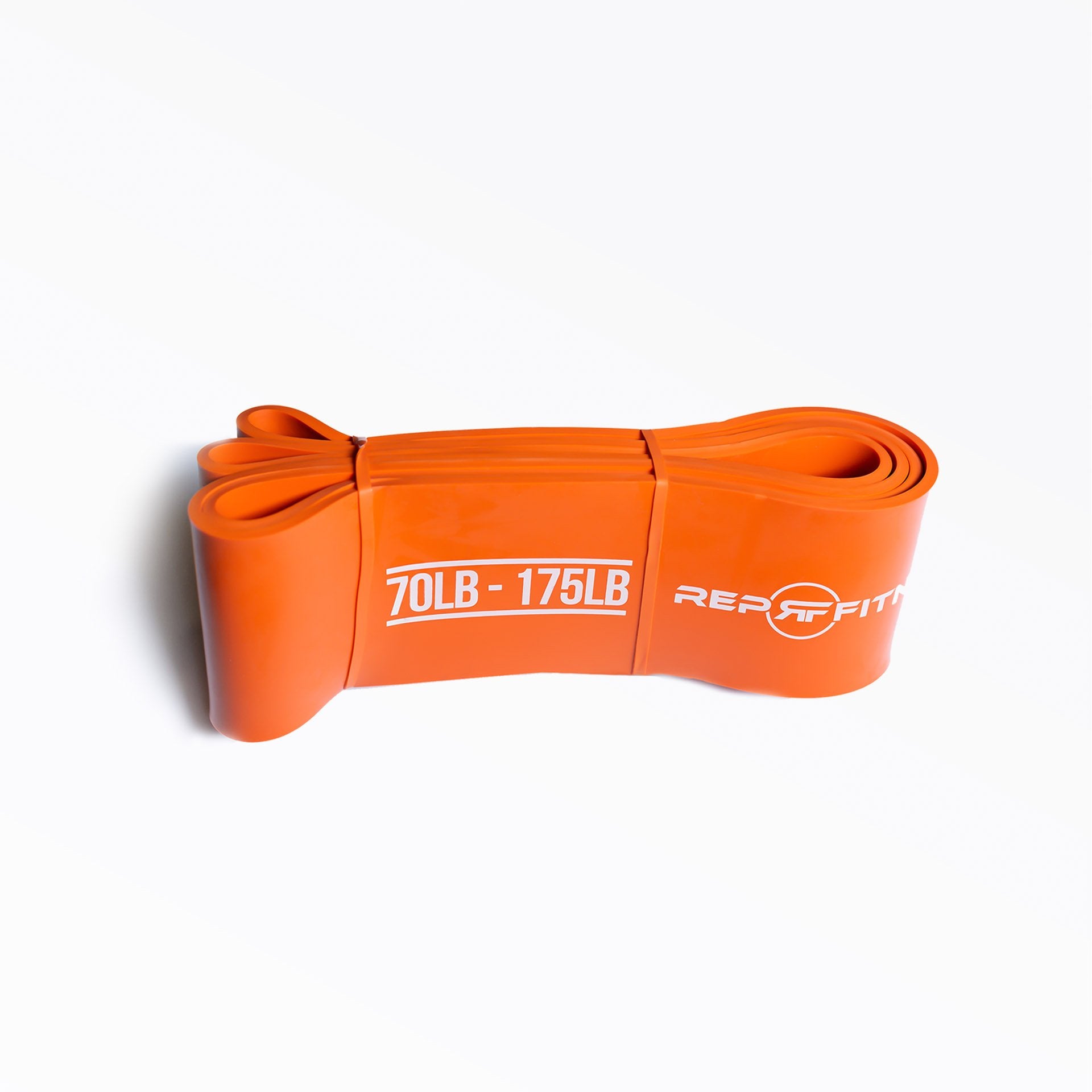 Orange x-heavy resistance REP pull-up band.