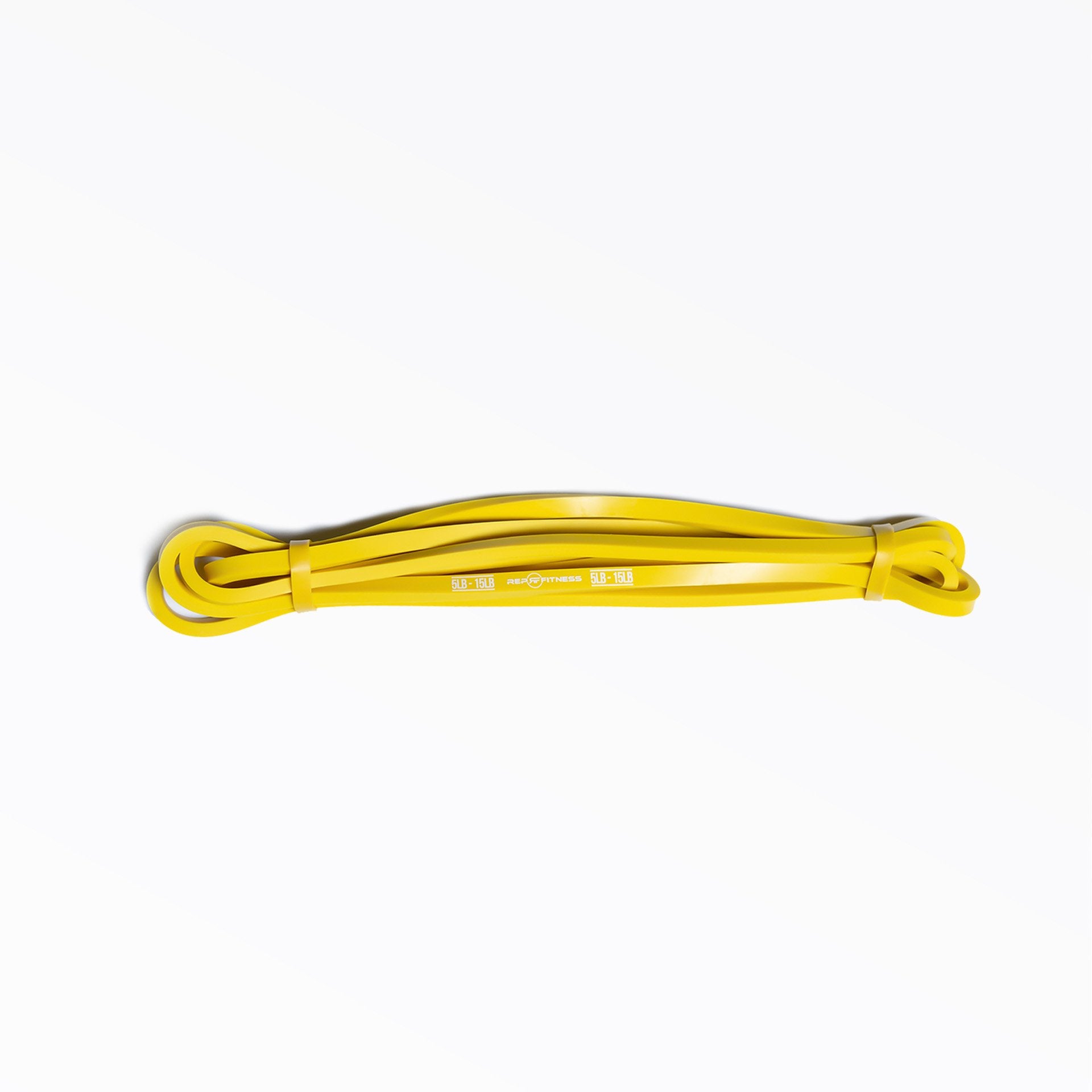 Yellow xxx-light resistance REP pull-up band.